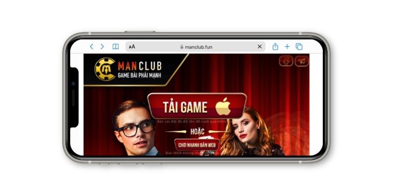 Tải app Manclub đối với hệ điều hành IOS