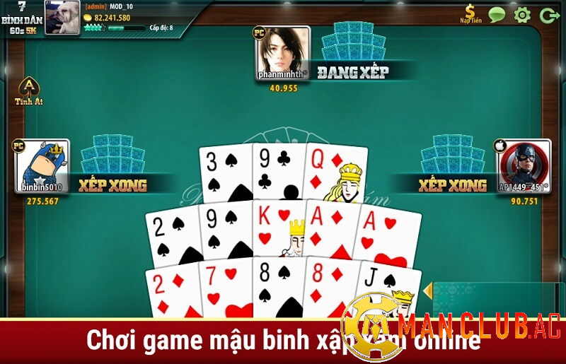 Kinh nghiệm chơi Mậu binh Manclub